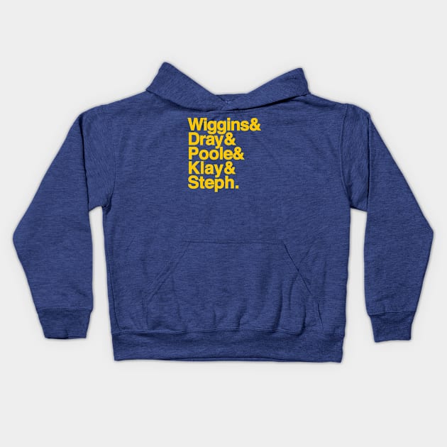 Golden State Jetset Kids Hoodie by huckblade